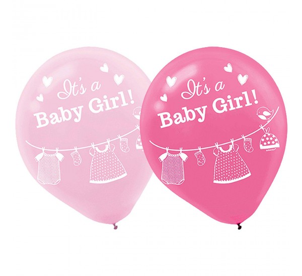 Kız Bebek 2Li Helyum Balon (Ek Ürün Olarak Satılır)